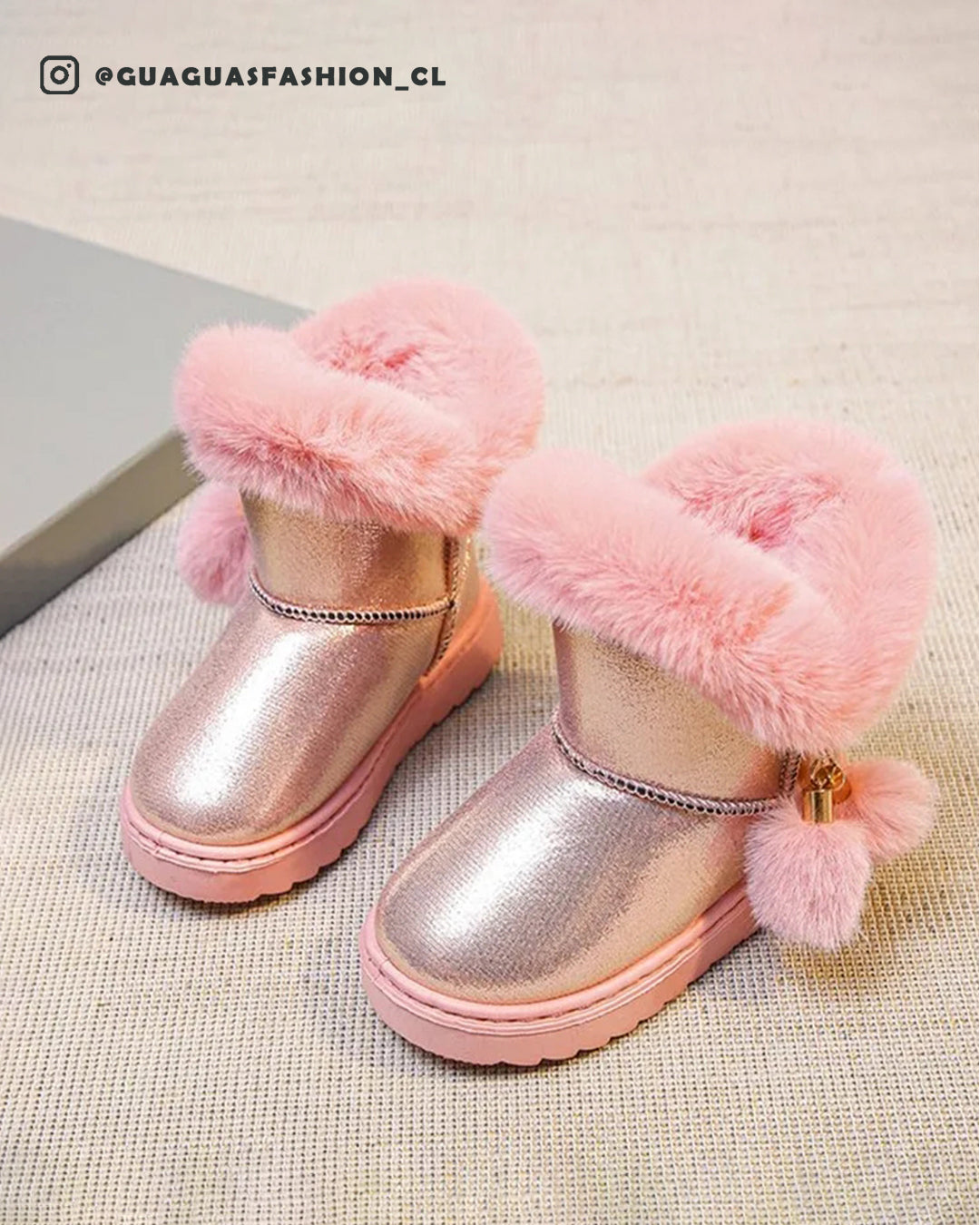 Botas felpa glossy