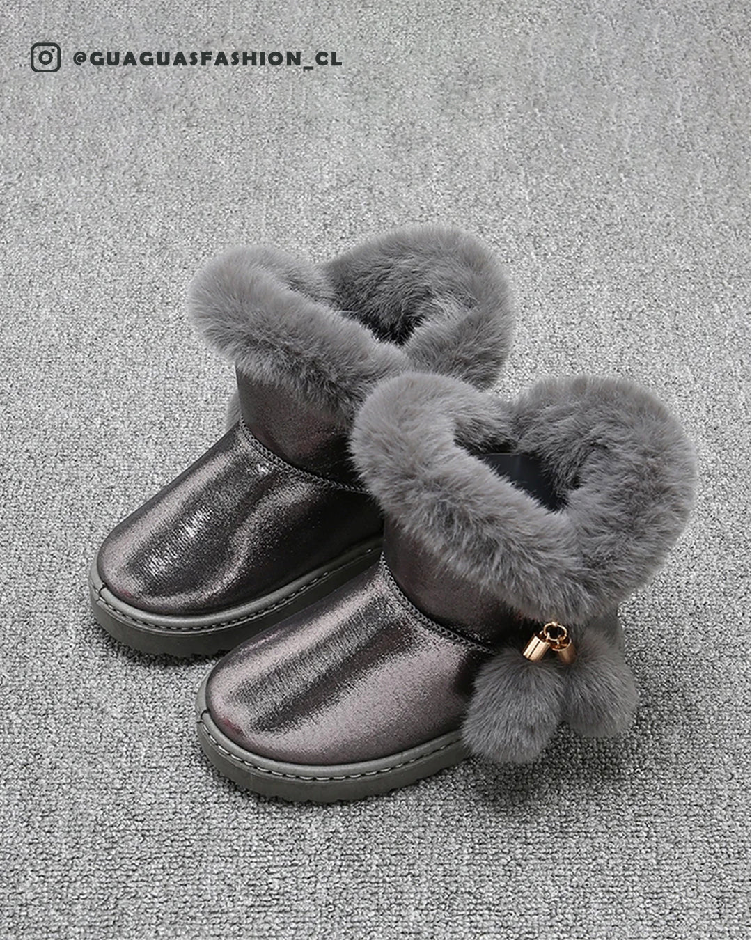 Botas felpa glossy