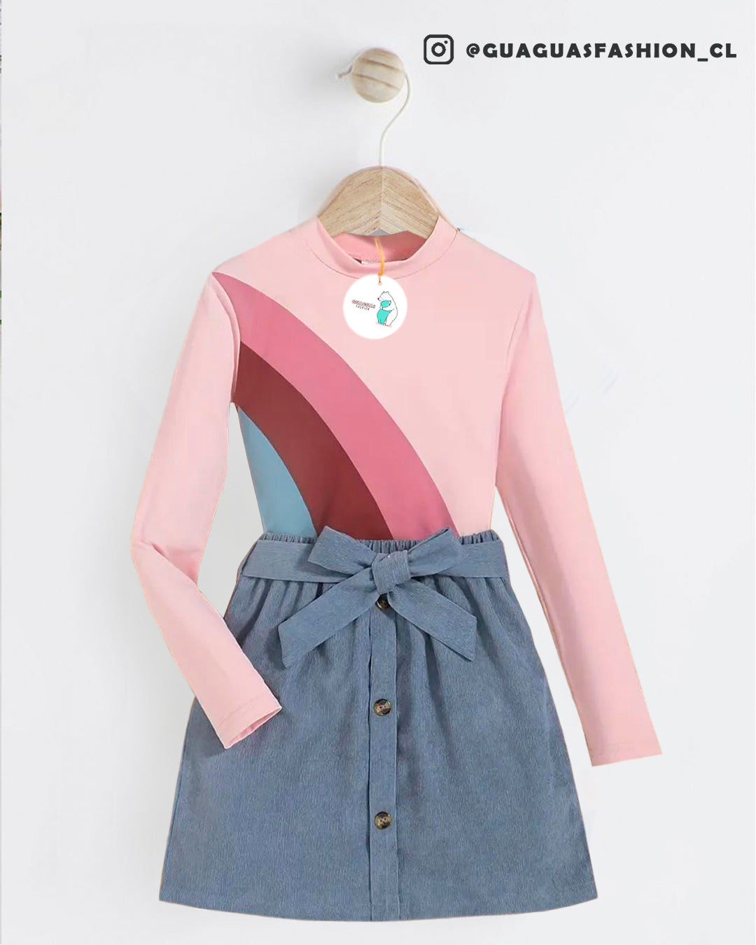 Conjunto arcoiris pink