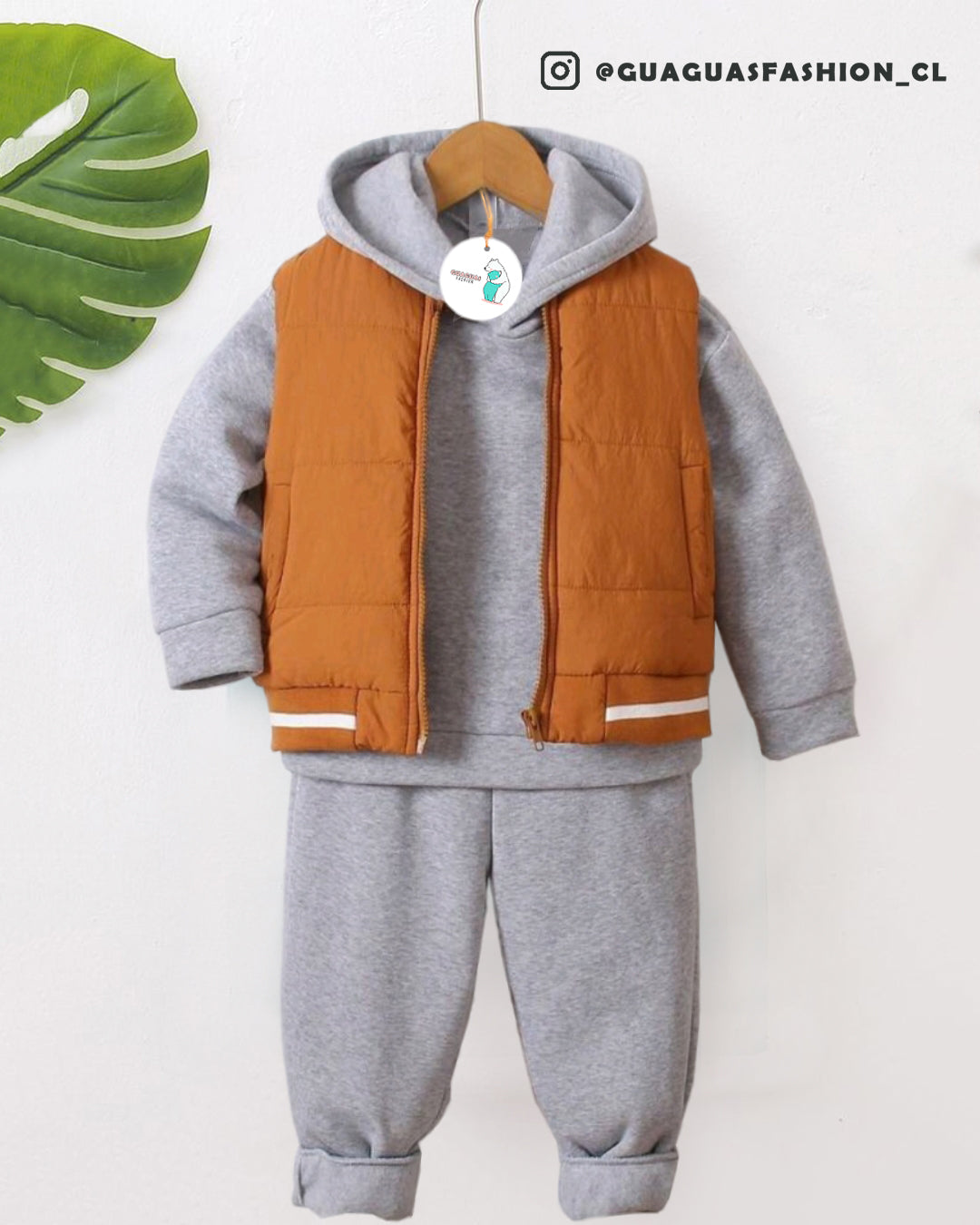 Conjunto parka 3 piezas 🧡