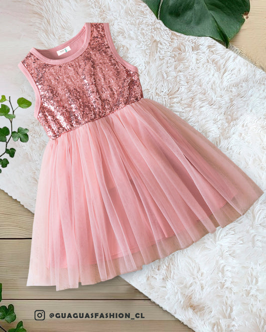Vestido gala brillo