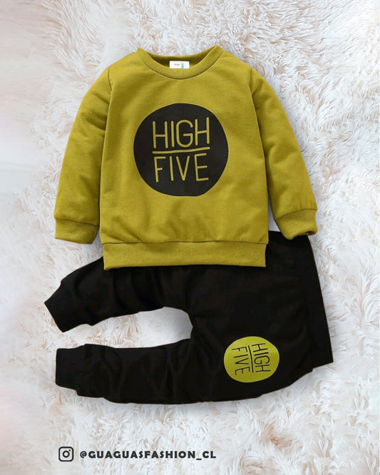 Conjunto high oliva 🖤