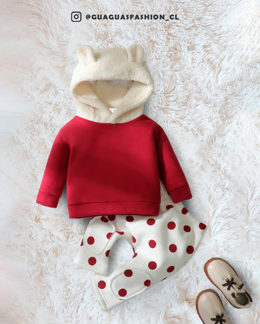 Conjunto plush puntitos