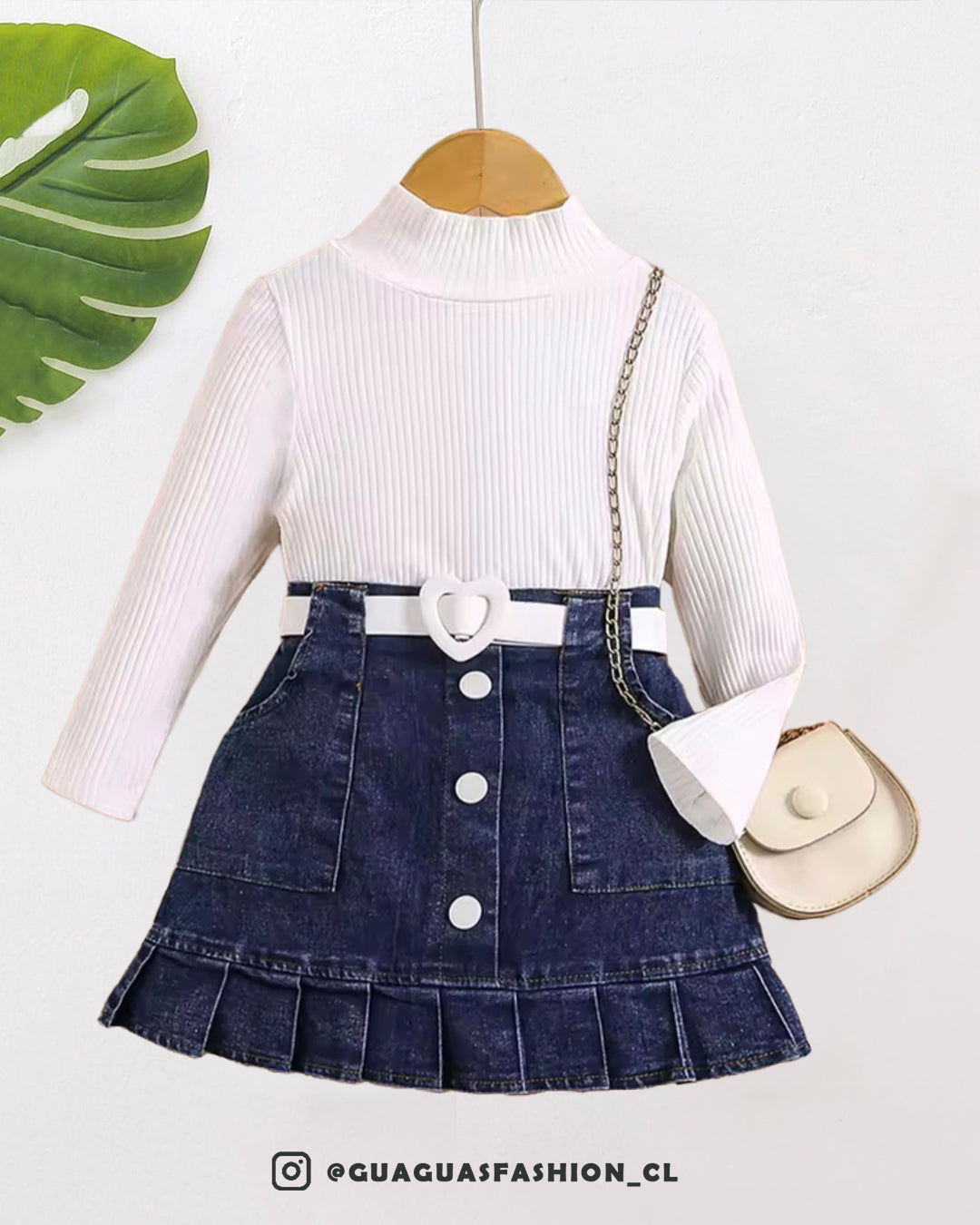 Conjuntos jeans corazón