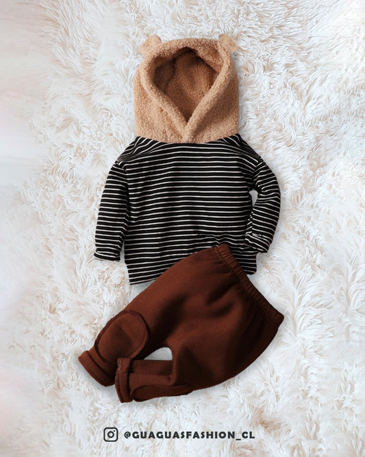Conjunto plush café