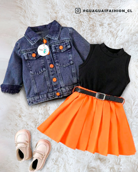 Conjunto jeans top 💚