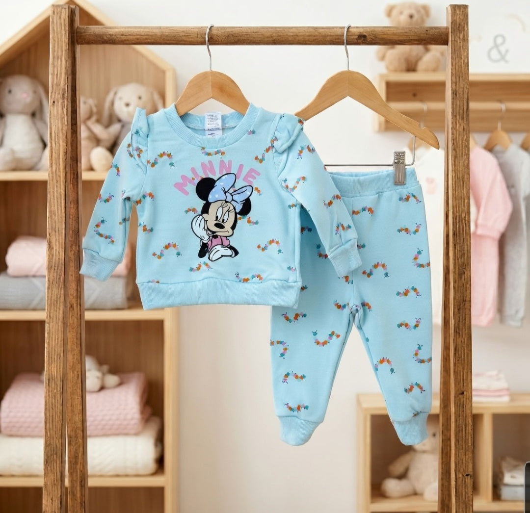 Conjunto minnie forrado 💙