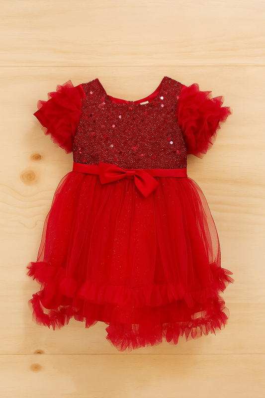Vestido gala brillos